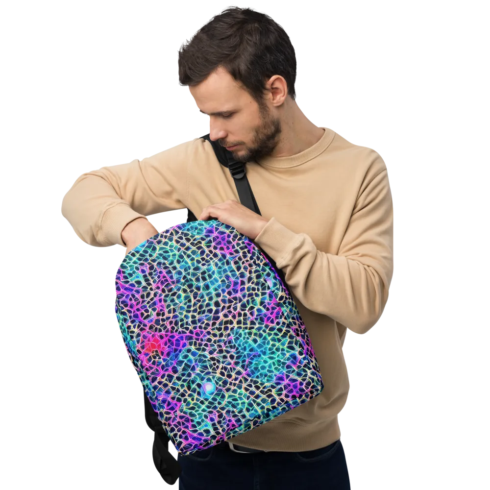 Prismatic Veins on Minimalist Backpack — Front