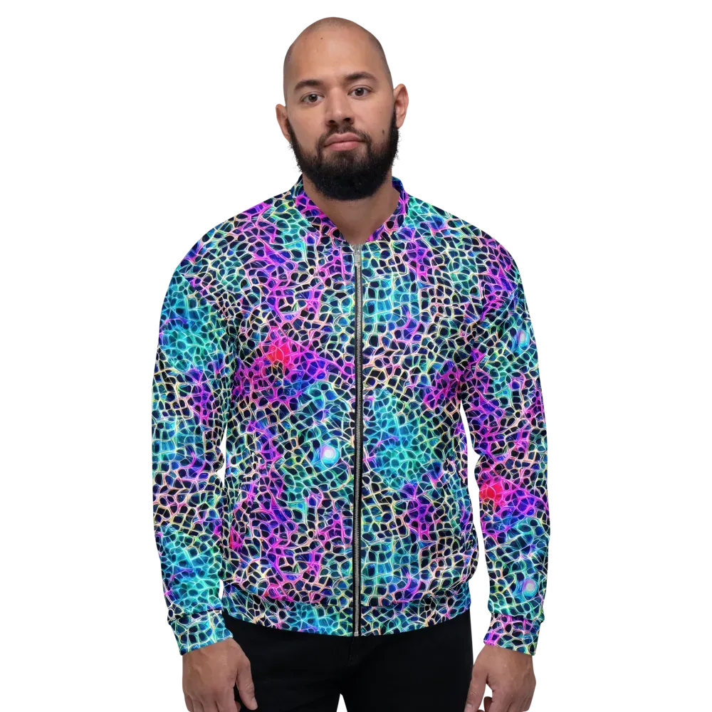 Prismatic Veins on Bomber Jacket — Front