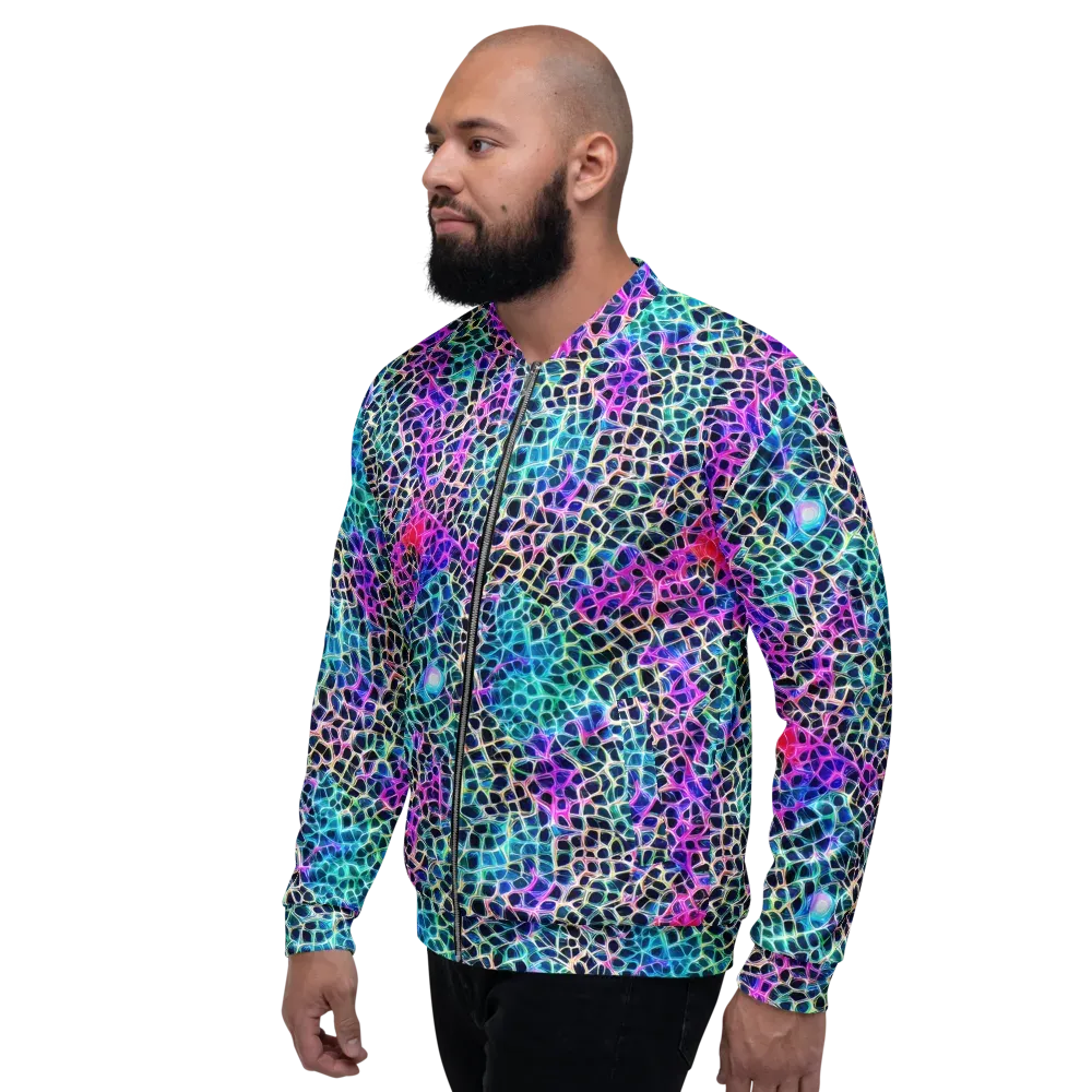 Prismatic Veins on Bomber Jacket — Left