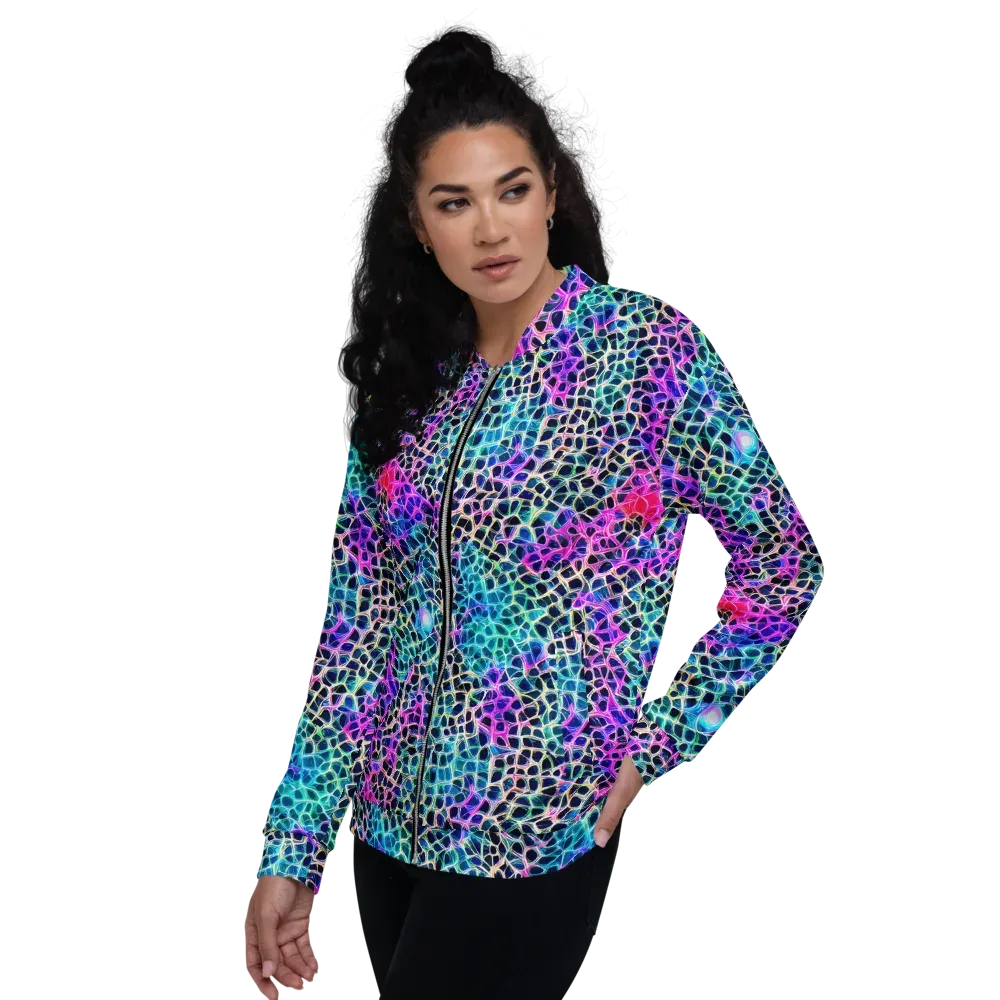 Prismatic Veins on Bomber Jacket — Left