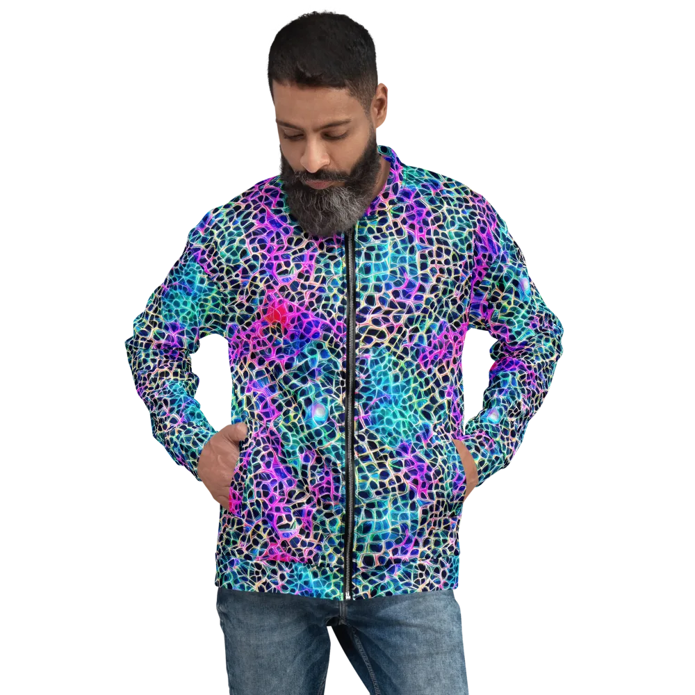 Prismatic Veins on Bomber Jacket — Front