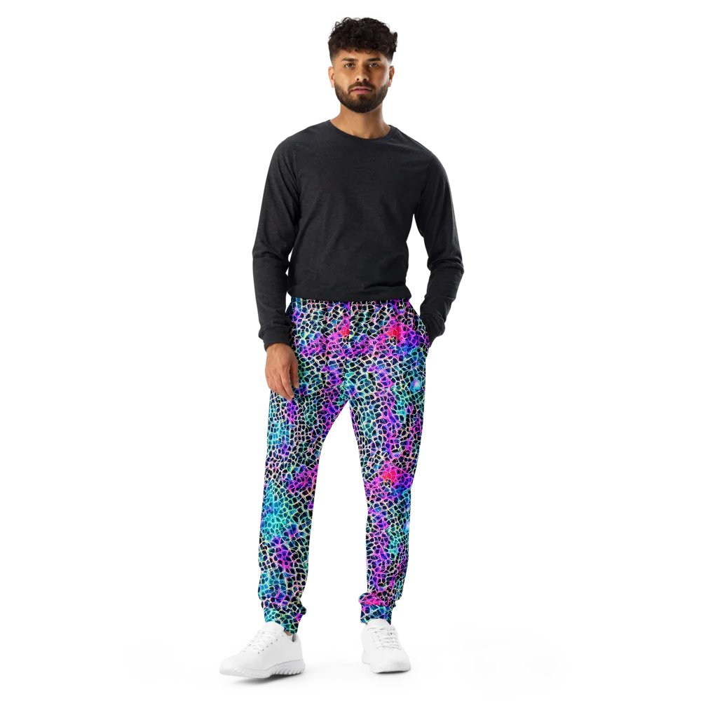Prismatic Veins on Men's Joggers — Front