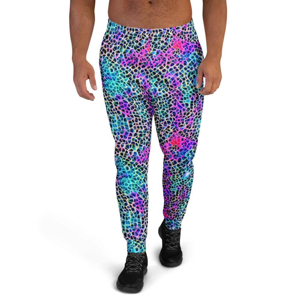 Prismatic Veins on Men's Joggers — Front