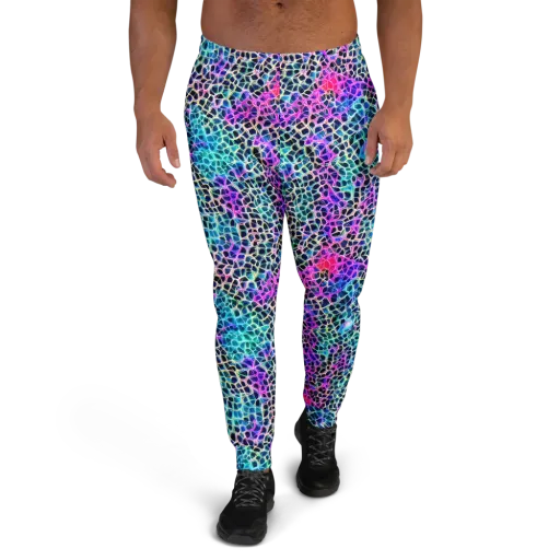 Prismatic Veins on a Men's Joggers