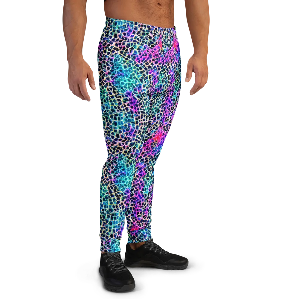 Prismatic Veins on Men's Joggers — Right