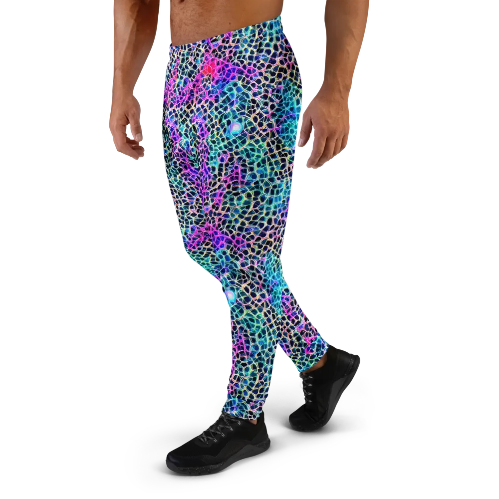 Prismatic Veins on Men's Joggers — Left