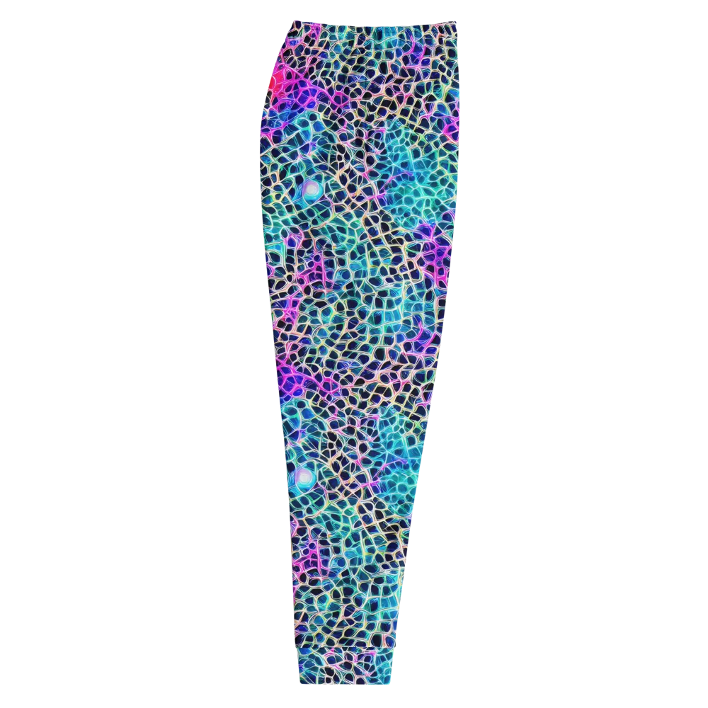 Prismatic Veins on Men's Joggers — Right