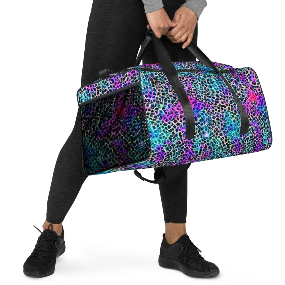 Prismatic Veins on Duffle Bag — Right Front