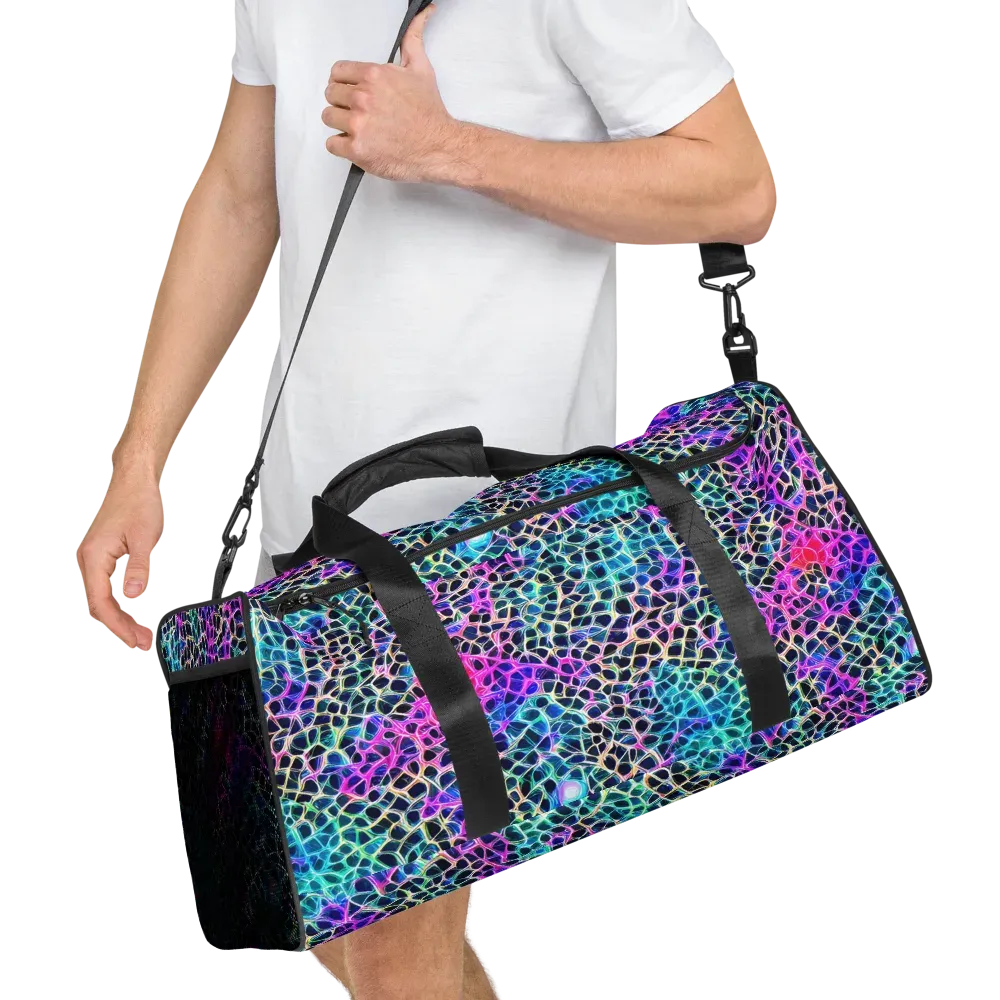 Prismatic Veins on Duffle Bag — Right Front