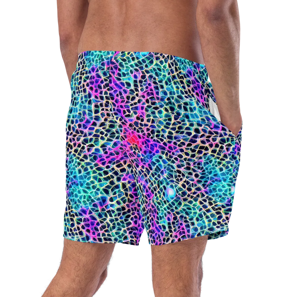 Prismatic Veins on Swim Trunks — Right Back
