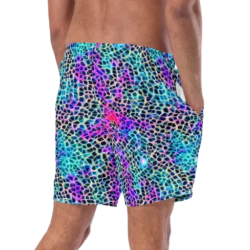 Prismatic Veins on a Swim Trunks