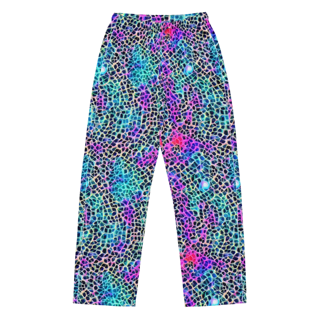 Prismatic Veins on Women's Pajama Pants — Front