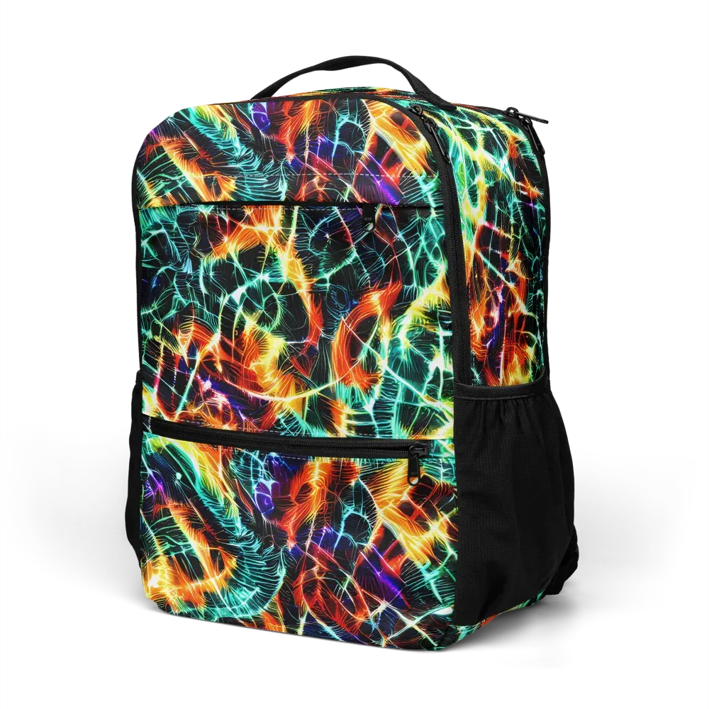 Afterdark Feathers on Utility Backpack — Left Front
