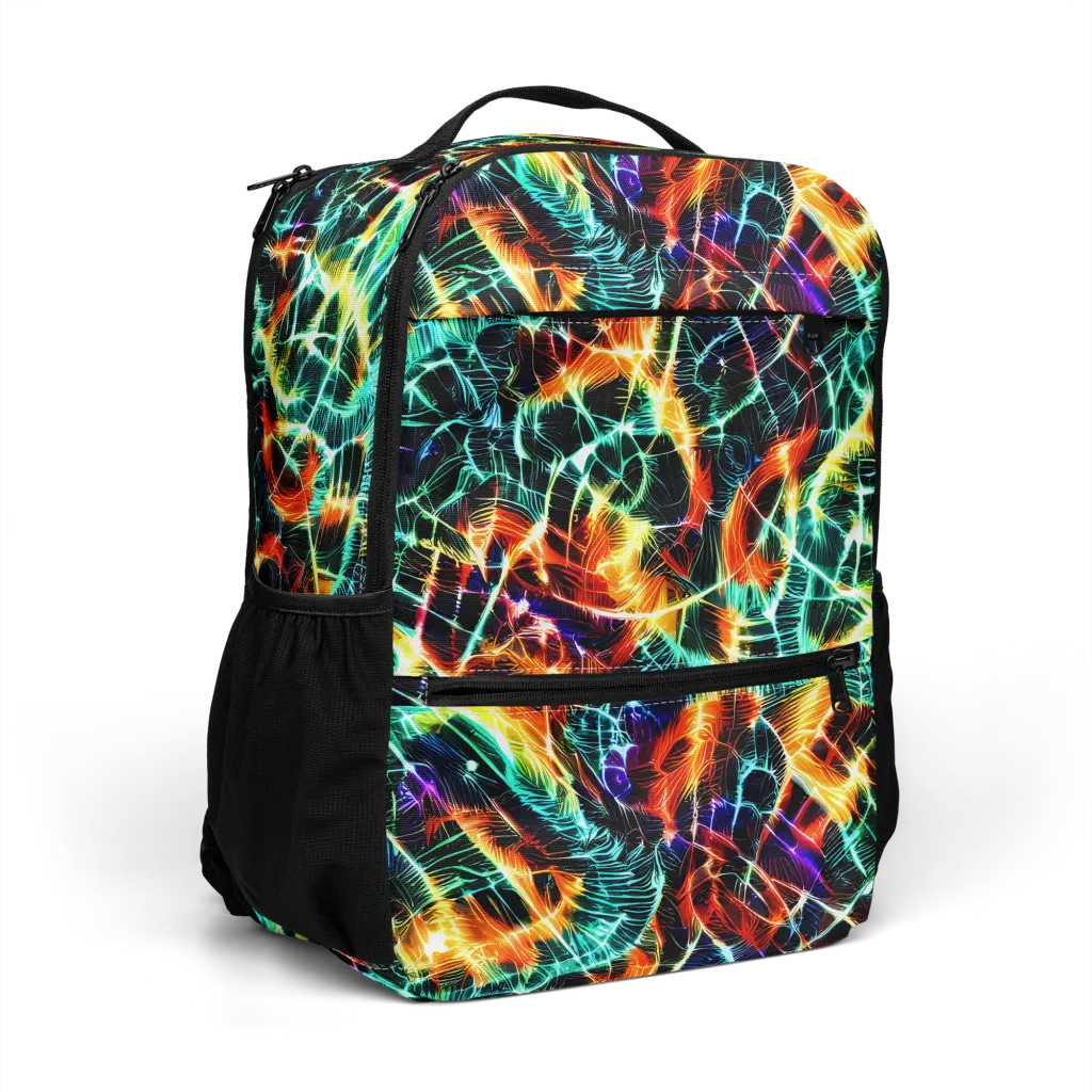 Afterdark Feathers on Utility Backpack — Right Front