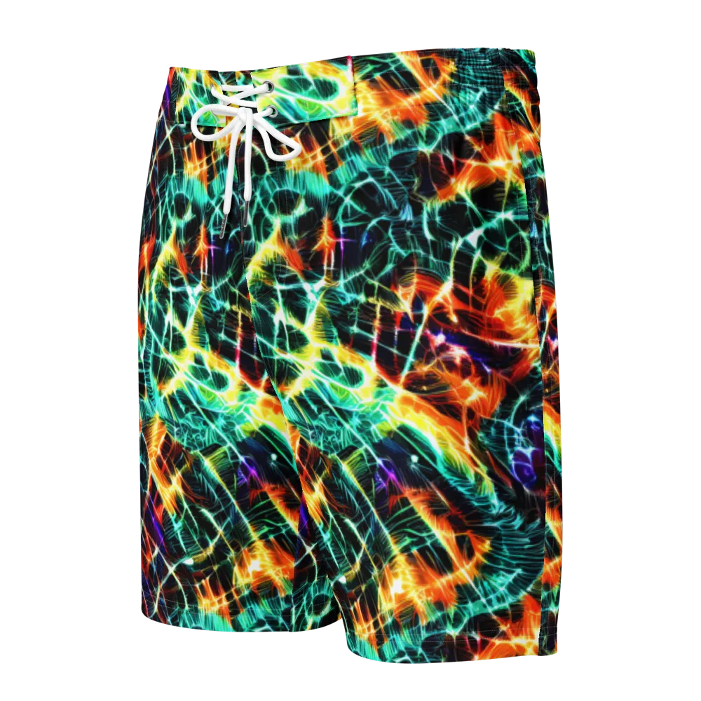 Afterdark Feathers on Men's Board Shorts — Front