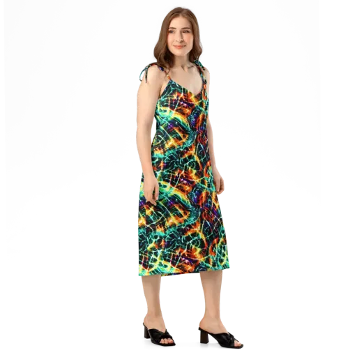 Afterdark Feathers on a Slip Dress