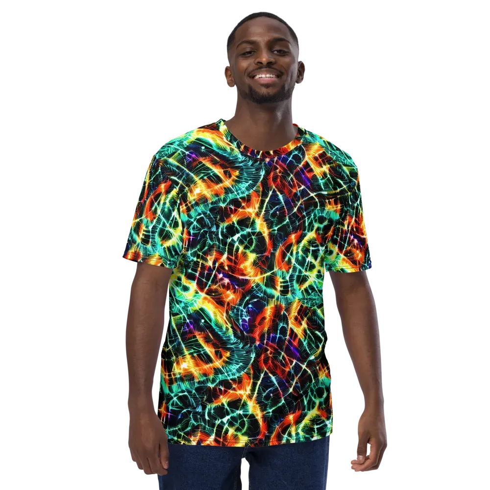 Afterdark Feathers on Men's Crew Neck T-Shirt — Front