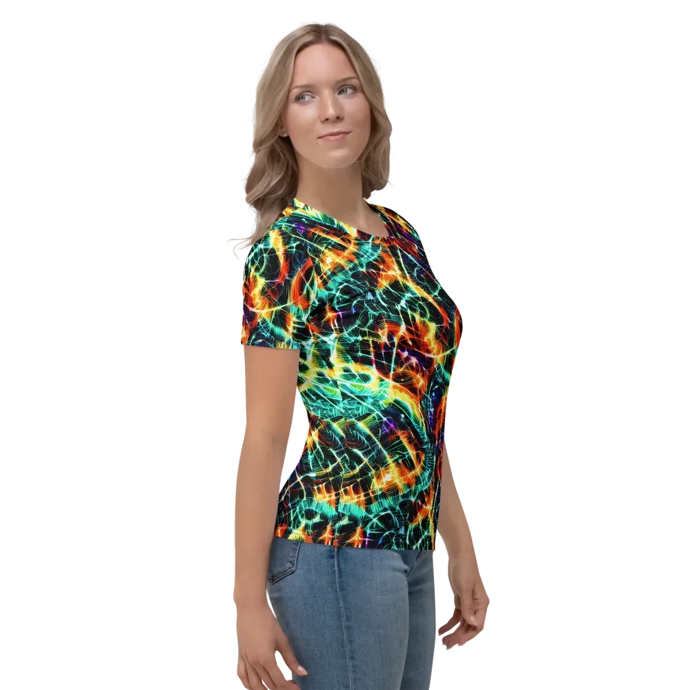 Afterdark Feathers on Women's Crew Neck T-Shirt — Right