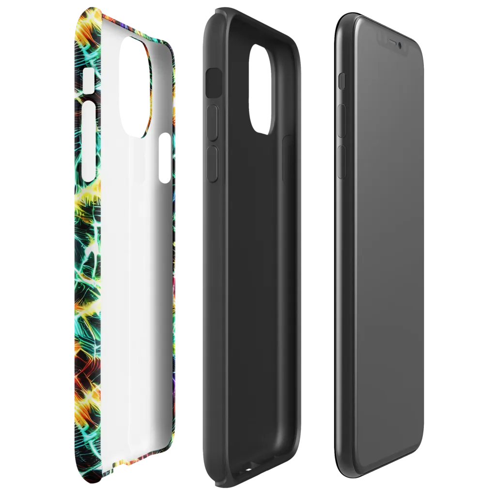Afterdark Feathers on Tough Case for iPhone® — Right