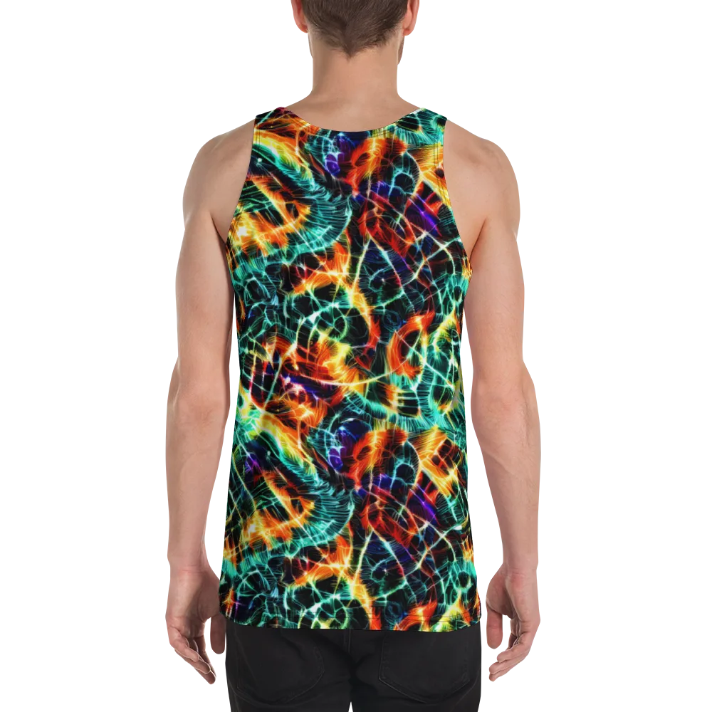 Afterdark Feathers on Men's Tank Top — Back