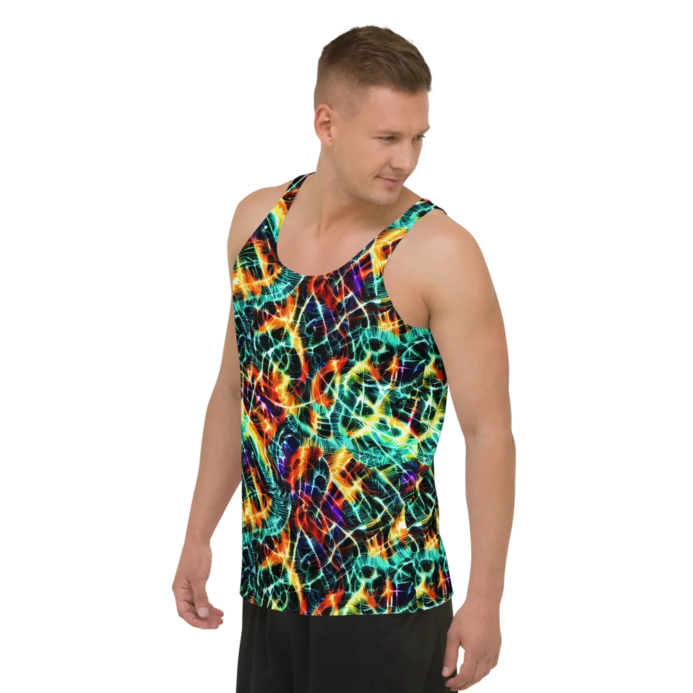 Afterdark Feathers on Men's Tank Top — Left Front