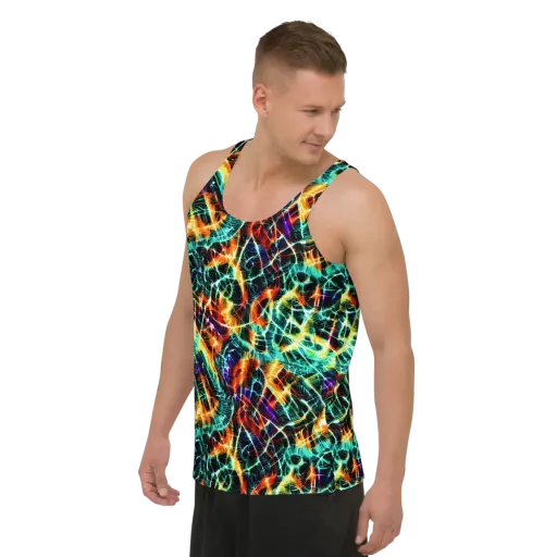 Afterdark Feathers on a Men's Tank Top