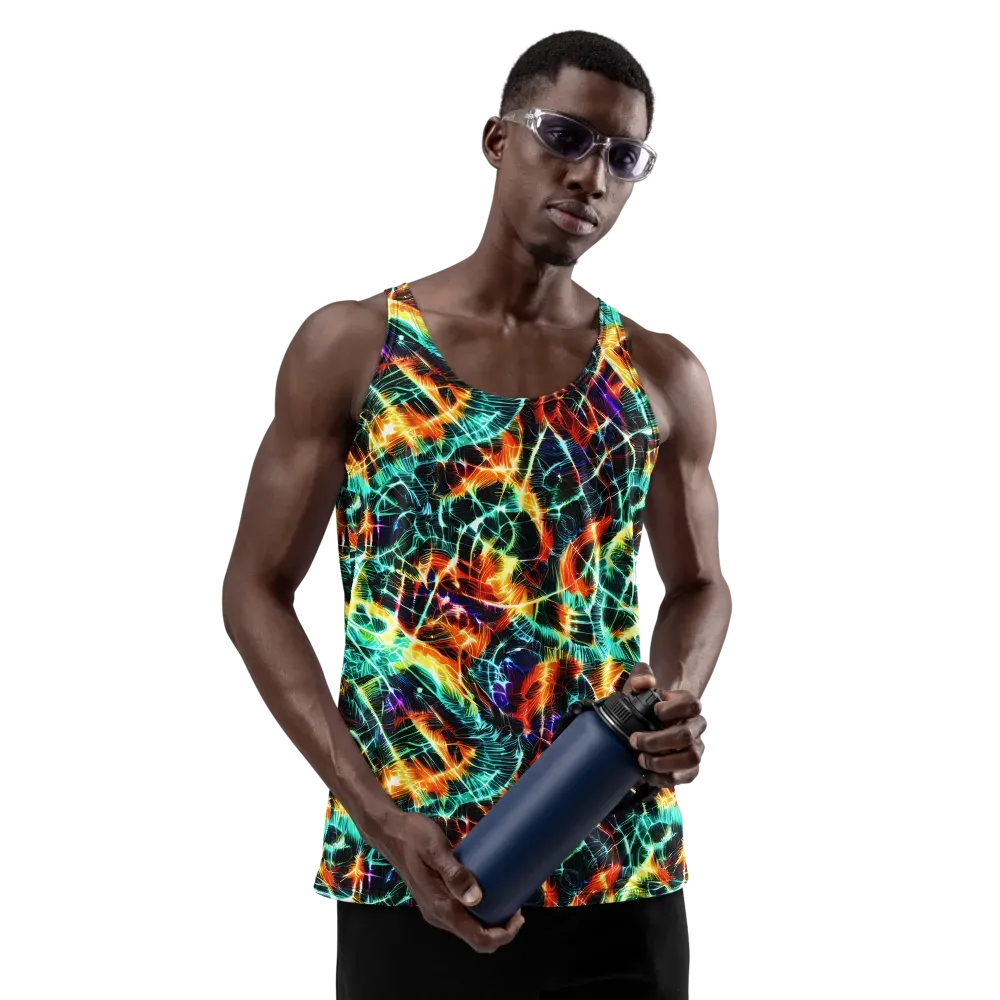 Afterdark Feathers on Men's Tank Top — Front
