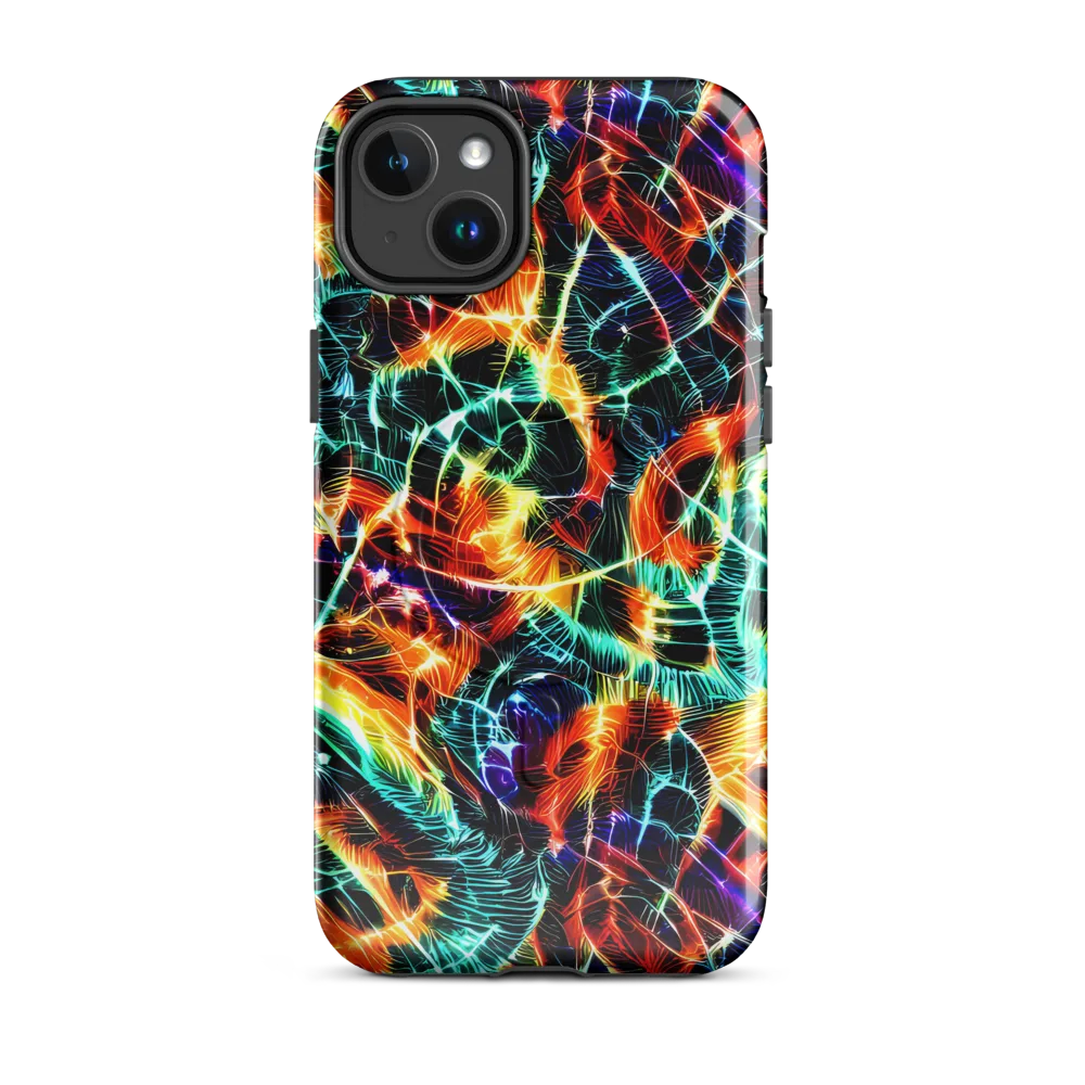 Afterdark Feathers on MagSafe Tough Case for iPhone® — Front