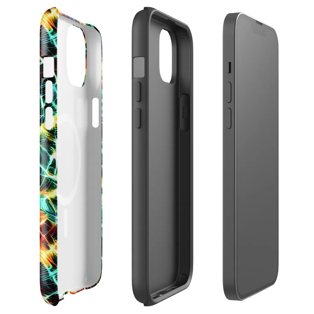 Afterdark Feathers on MagSafe Tough Case for iPhone® — Front