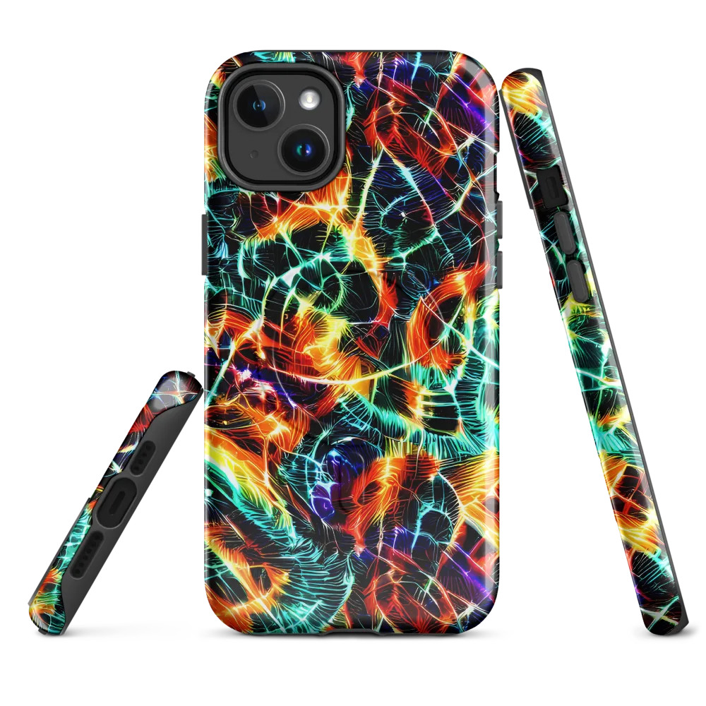 Afterdark Feathers on MagSafe Tough Case for iPhone® — Front