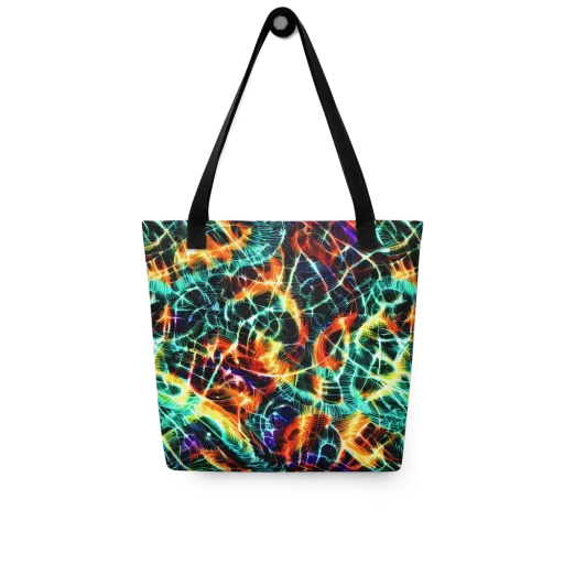 Afterdark Feathers on a Tote Bag