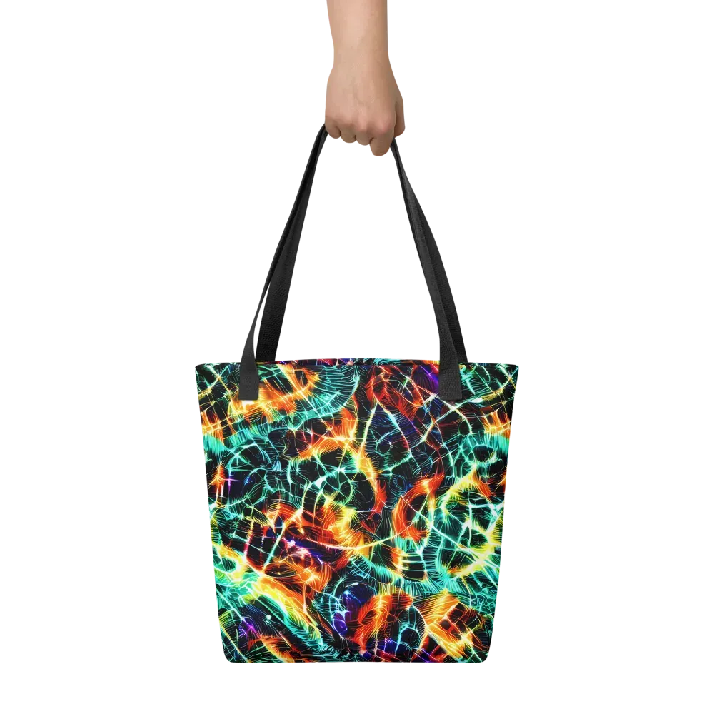 Afterdark Feathers on Tote Bag — Front