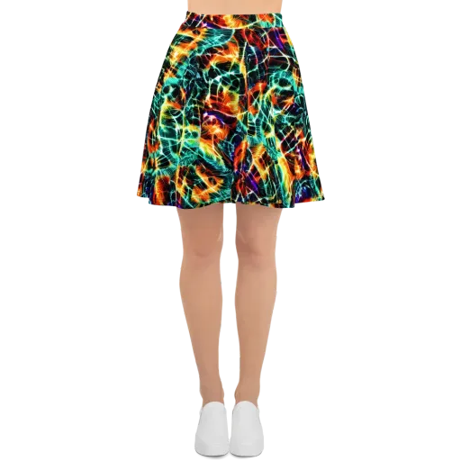 Afterdark Feathers on a Skater Skirt