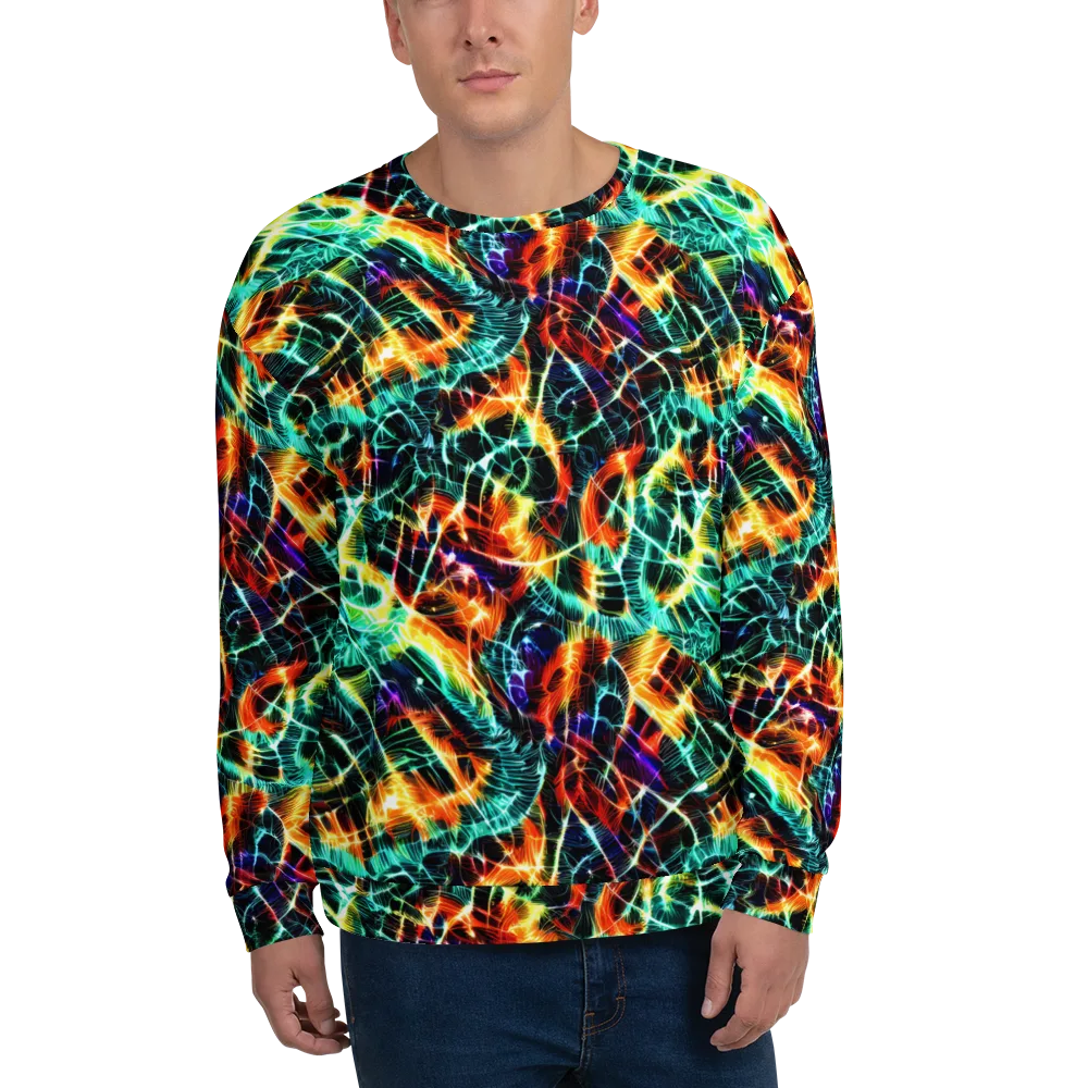 Afterdark Feathers on Sweatshirt — Front