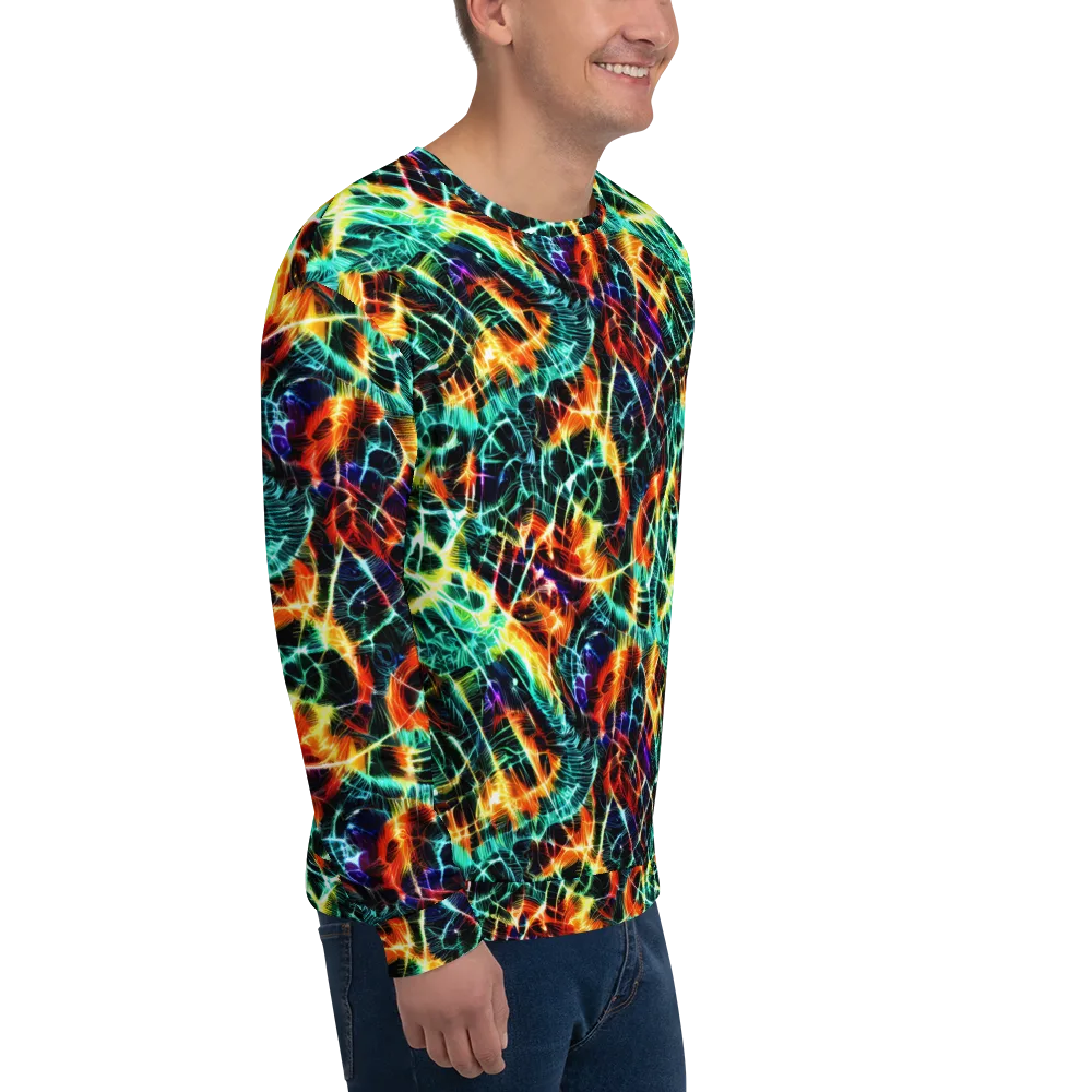 Afterdark Feathers on Sweatshirt — Right Front