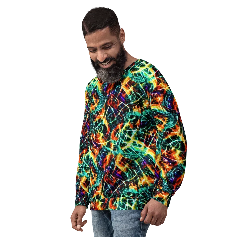 Afterdark Feathers on Sweatshirt — Left Front