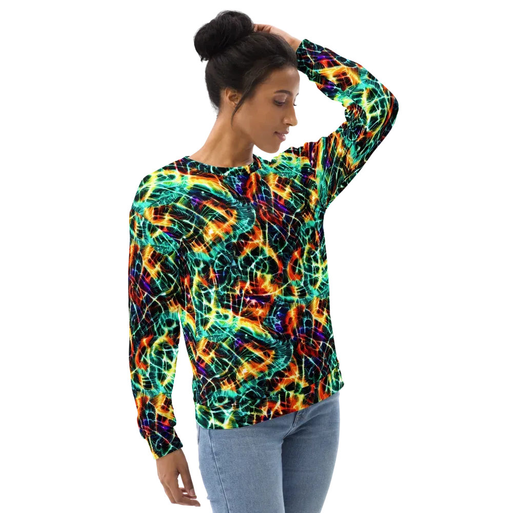 Afterdark Feathers on Sweatshirt — Right Front