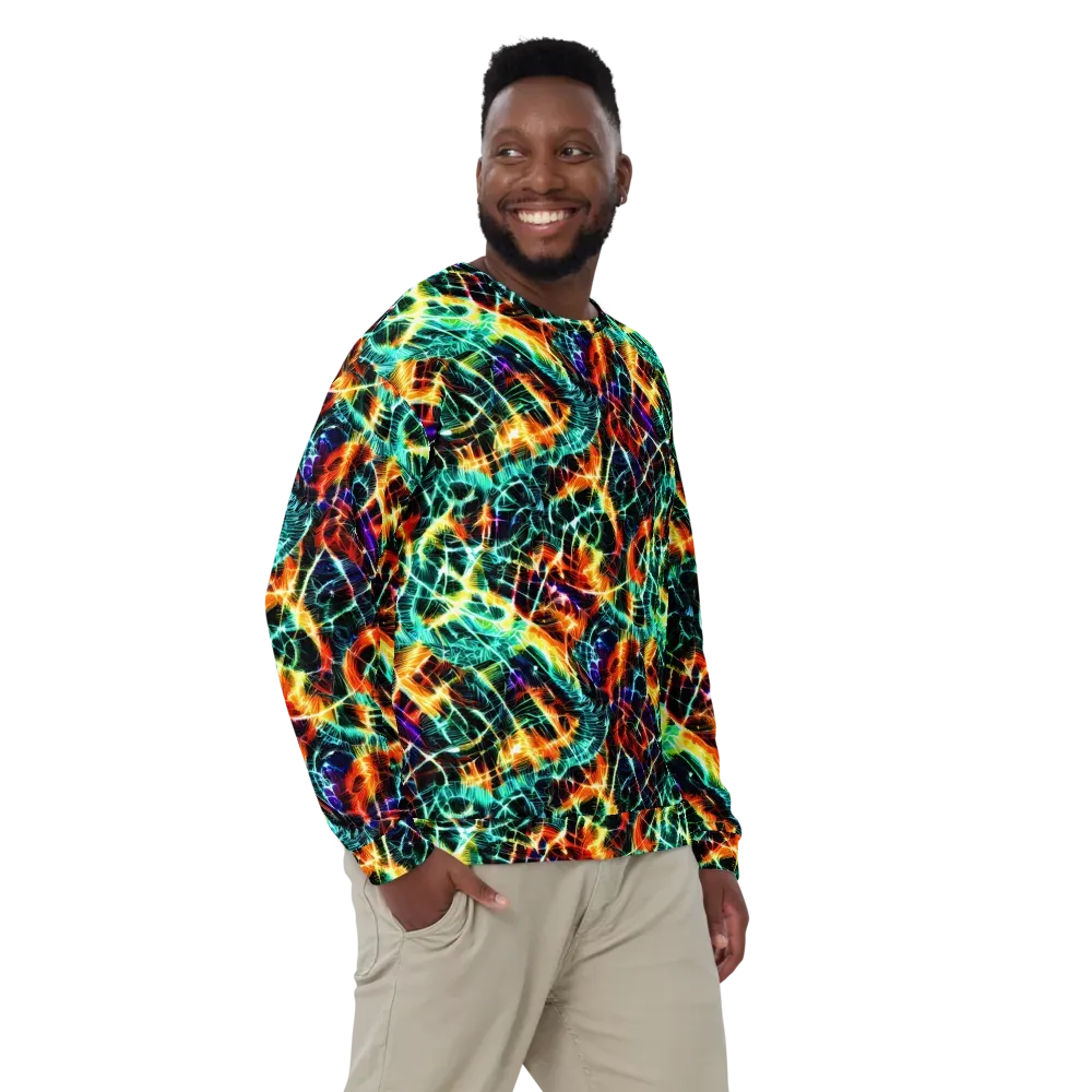 Afterdark Feathers on Sweatshirt — Front