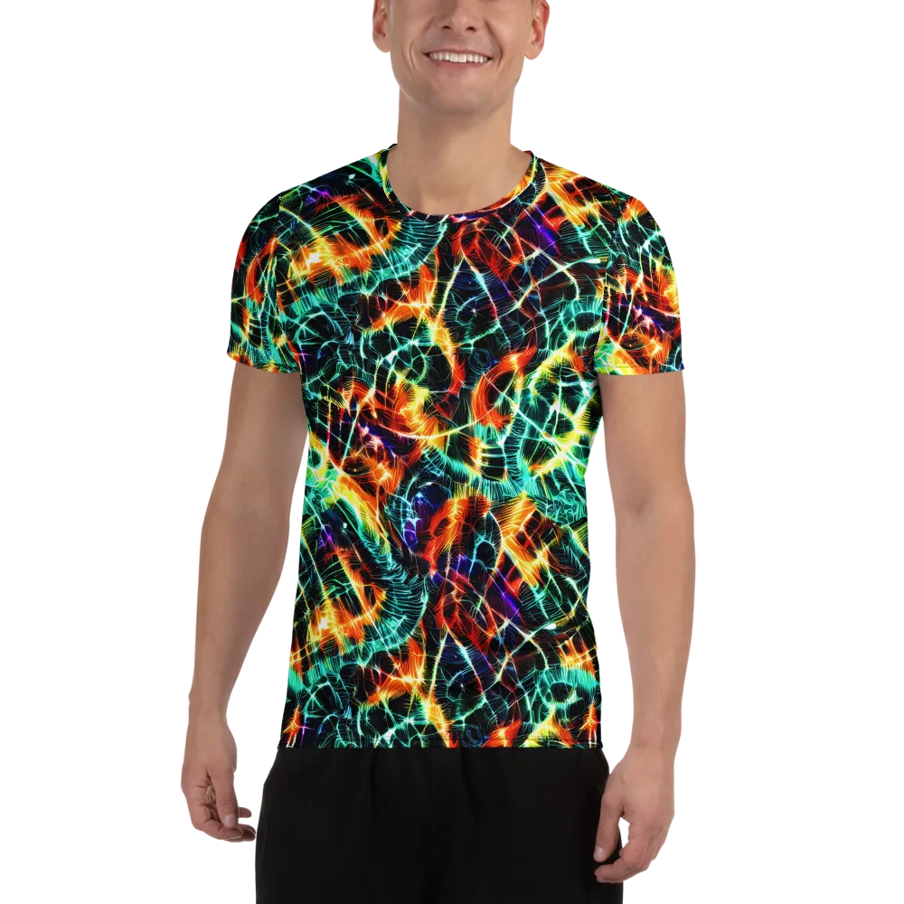 Afterdark Feathers on Men's Athletic T-Shirt — Front
