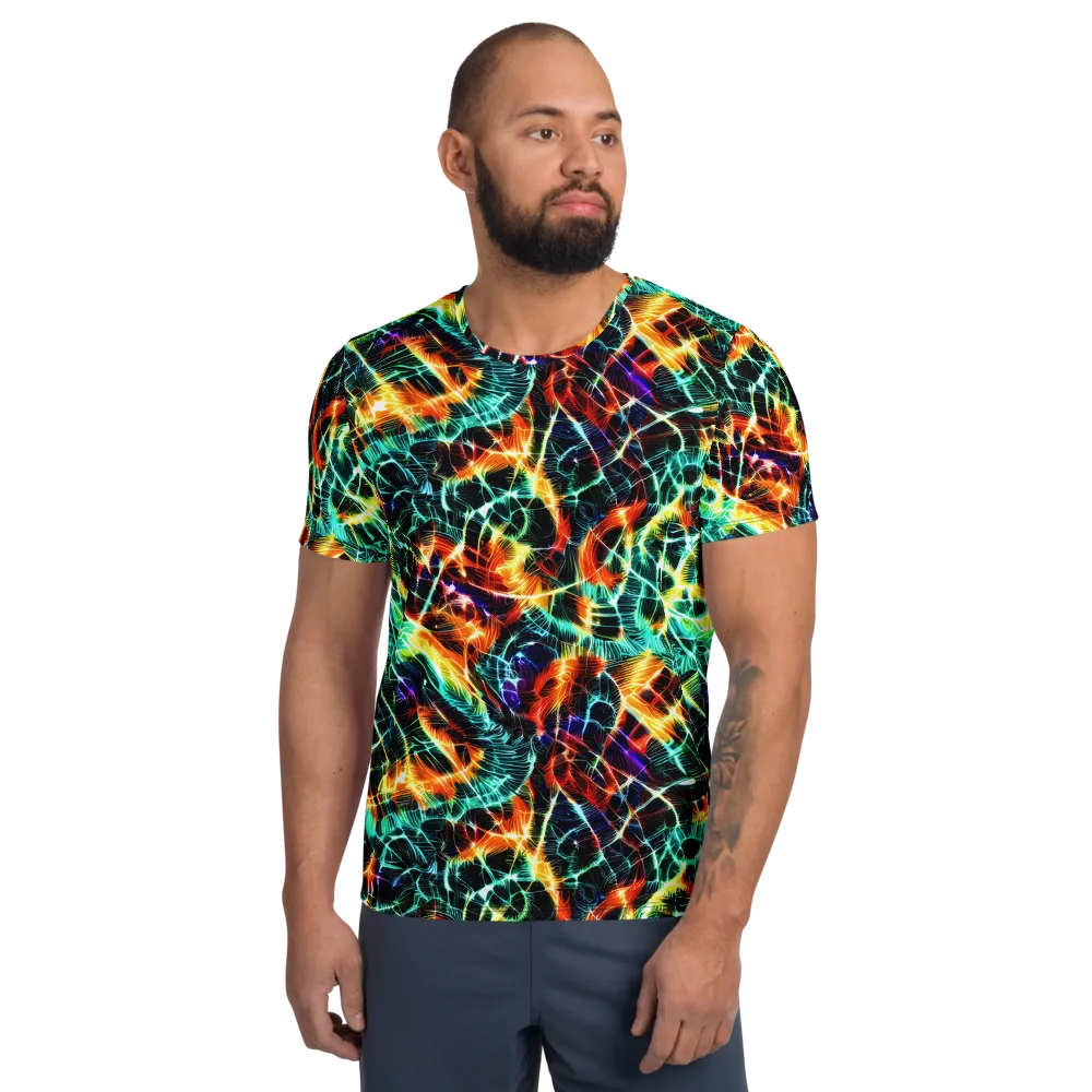 Afterdark Feathers on Men's Athletic T-Shirt — Front