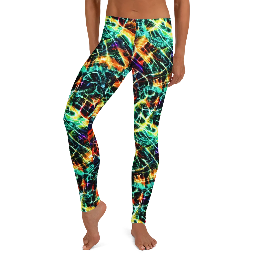 Afterdark Feathers on Leggings — Front