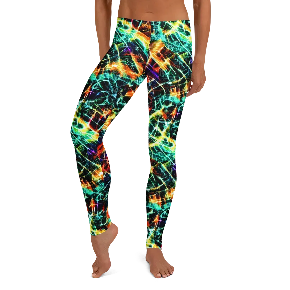 Afterdark Feathers on Leggings — Front