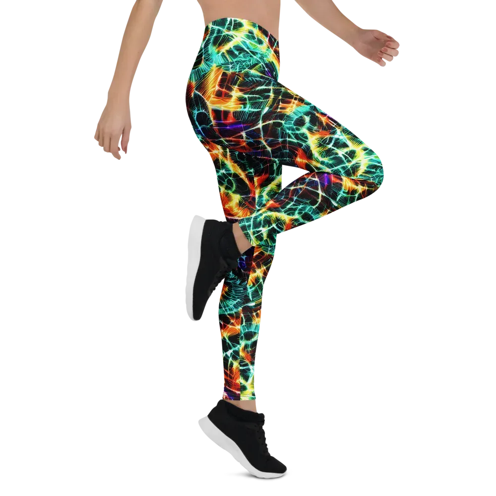 Afterdark Feathers on Leggings — Right