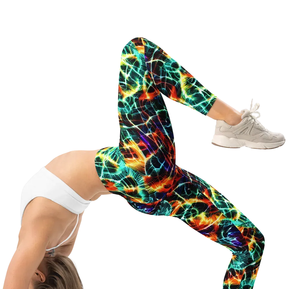 Afterdark Feathers on Leggings — Right