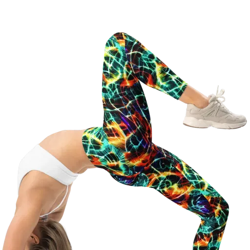 Afterdark Feathers on a Leggings