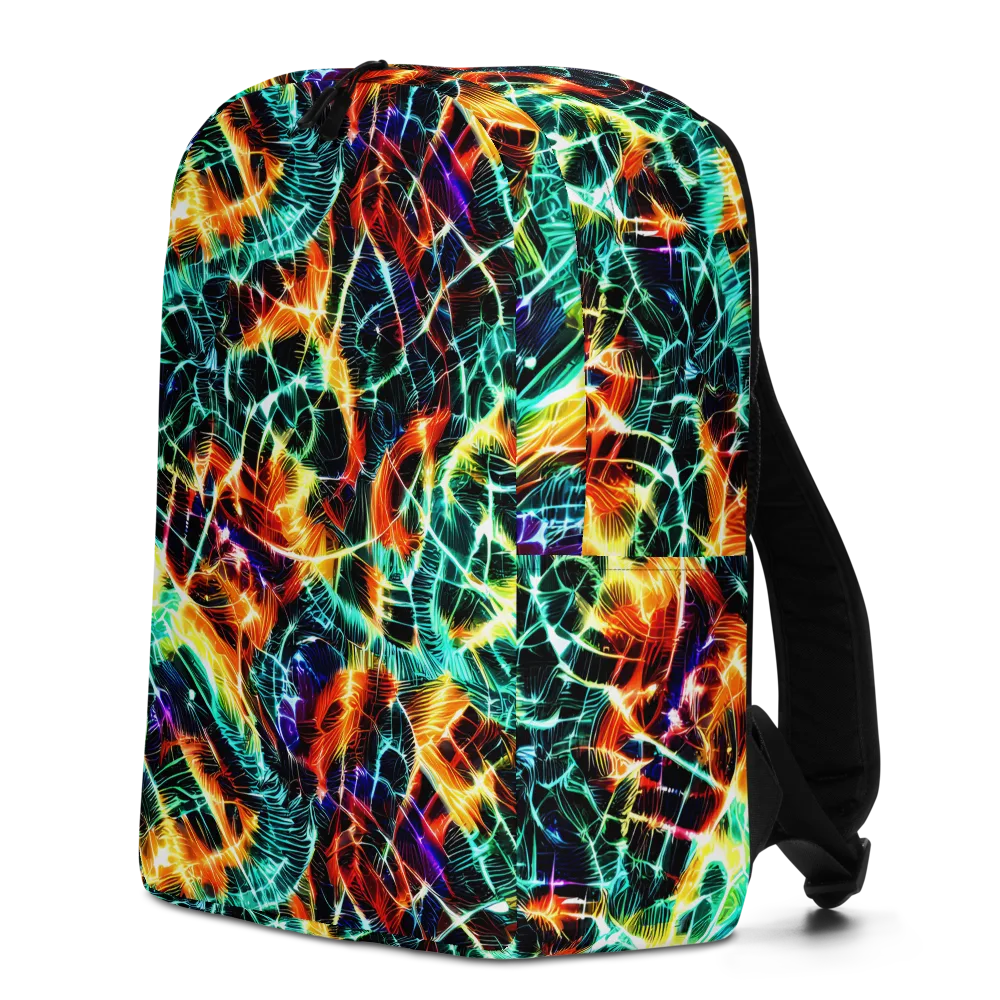Afterdark Feathers on Minimalist Backpack — Left