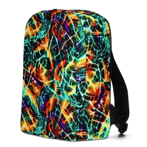 Afterdark Feathers on a Minimalist Backpack