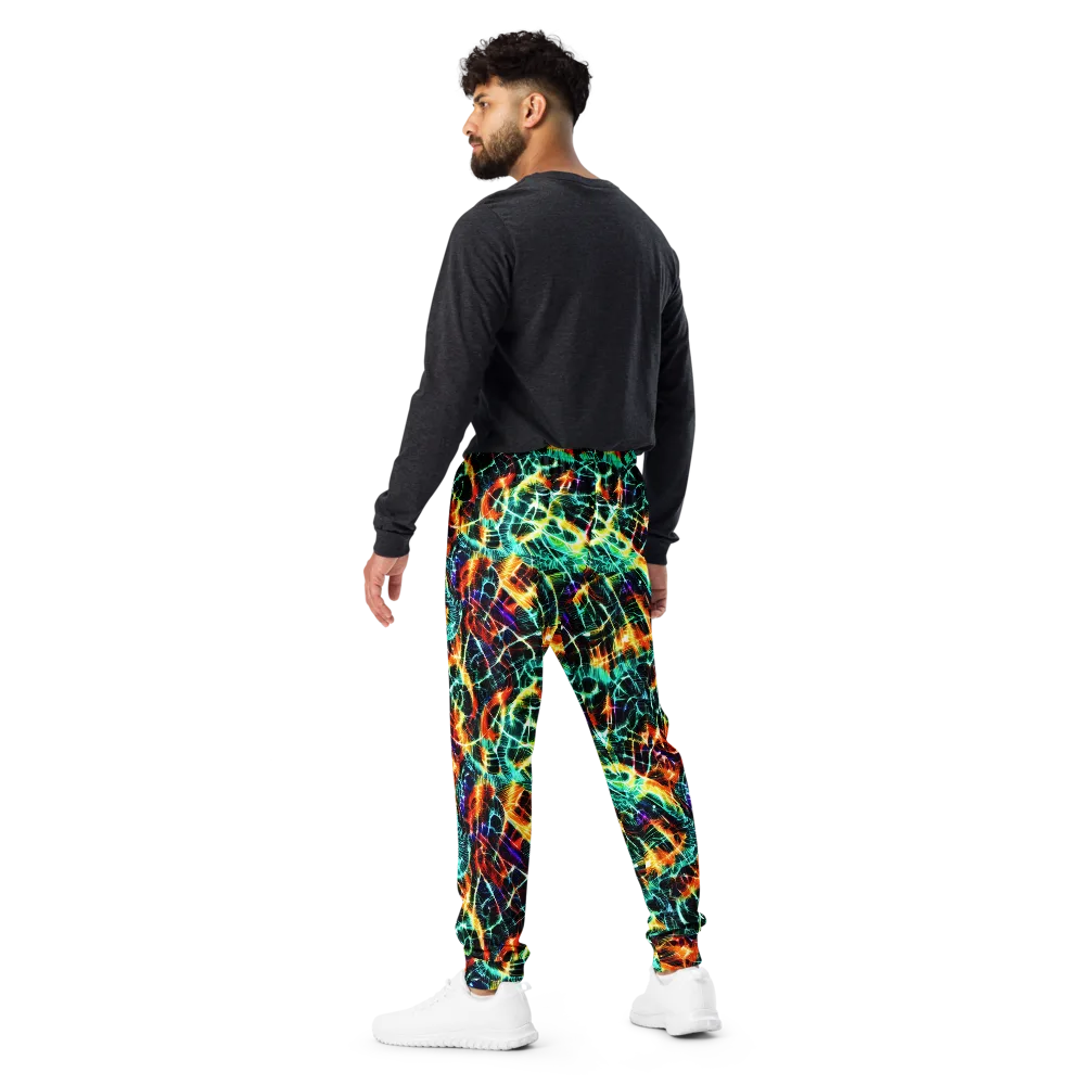 Afterdark Feathers on Men's Joggers — Back