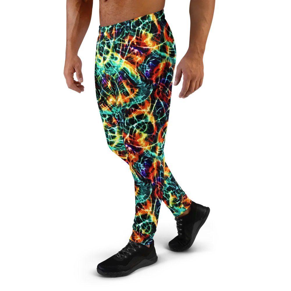 Afterdark Feathers on Men's Joggers — Left