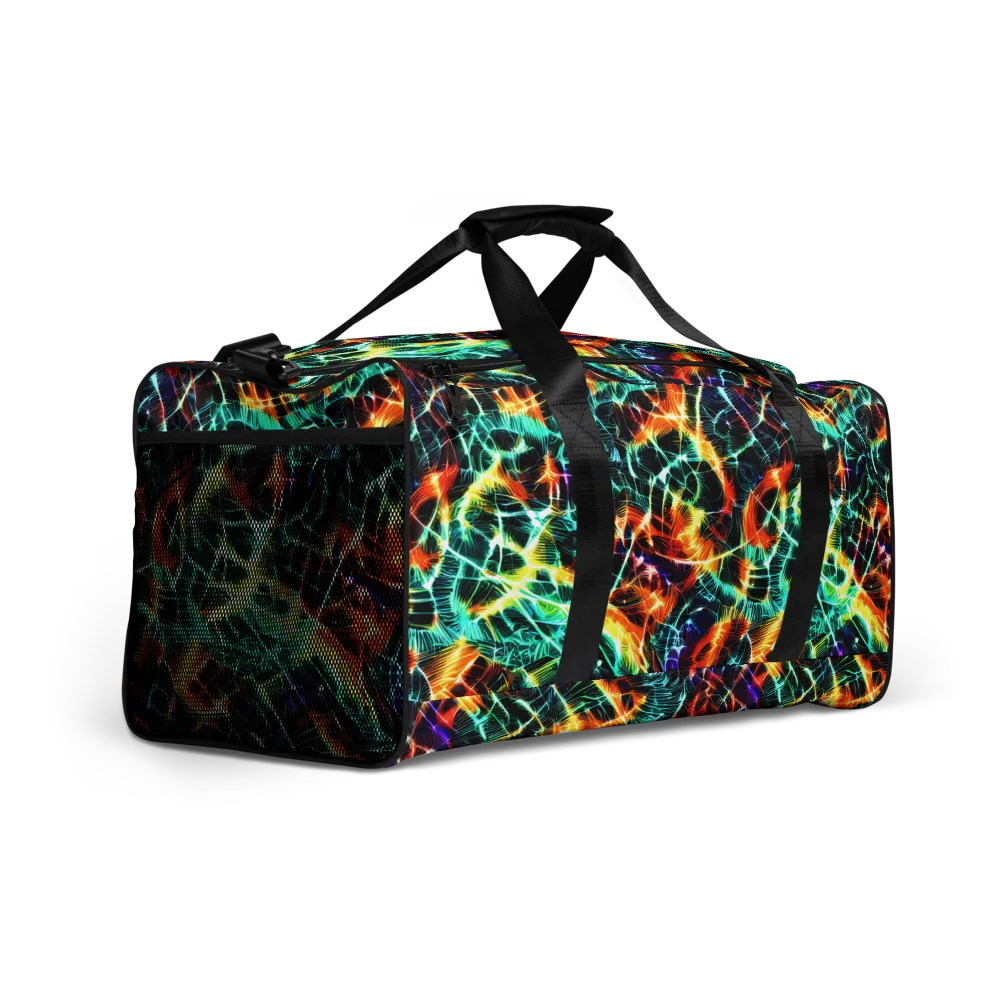 Afterdark Feathers on Duffle Bag — Right Front